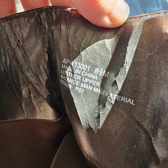 Rockport Vintage Y2k Black Leather Wedge Boots Size 8.5 - Picture 5 of 5